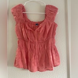 Salmon Pink Old Navy Fitted Top